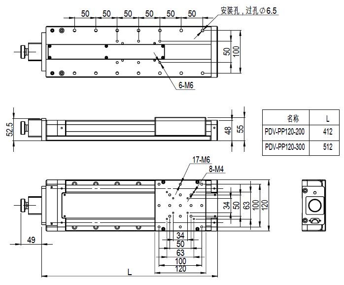 PP120-(50-300)精密電動平移臺(圓導(dǎo)軌)平移臺 定位臺 XY平臺 PP120-(50-300)精密電動平移臺(圓導(dǎo)軌)平移臺 定位臺 XY平臺