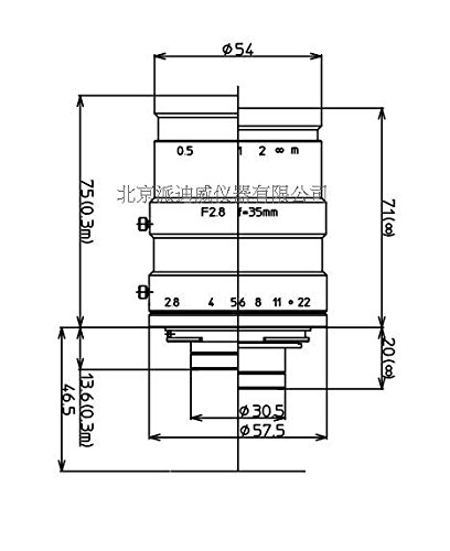 LM35LF kowa 鏡頭 物鏡 Nikon F接口專用低畸變鏡頭 顯微鏡物鏡 LM35LF kowa 鏡頭 物鏡 Nikon F接口專用低畸變鏡頭 顯微鏡物鏡