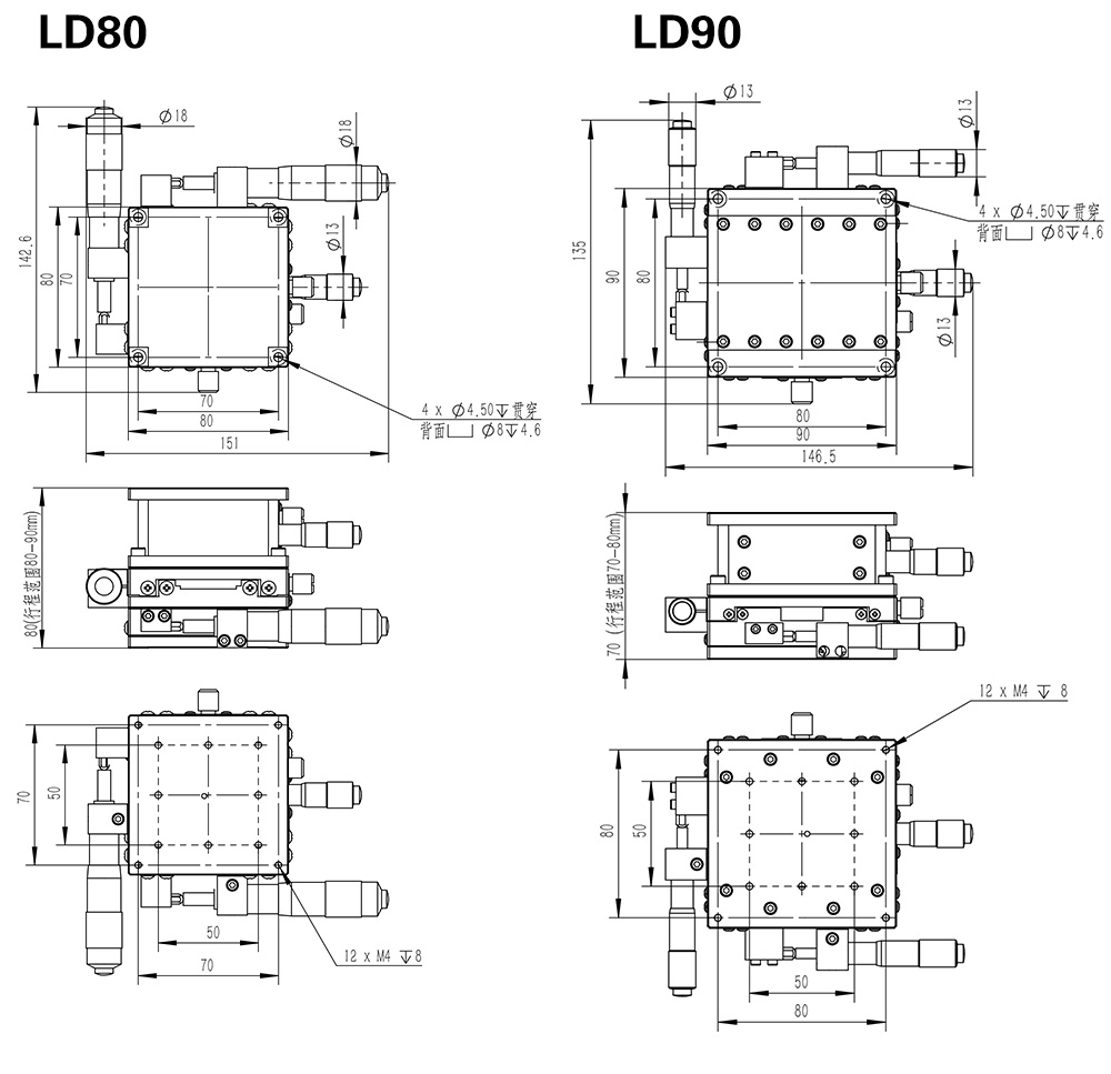 PDV派迪威 XYZ軸三軸60 精密位移平臺 組合臺 升降臺 位移臺 PDV派迪威 XYZ軸三軸60 精密位移平臺 組合臺 升降臺 位移臺