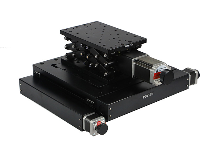 電動高精整體組合臺XYZ雙軸滑臺位移臺Z軸升降臺 PT-XY100+PT-GD402 電動高精整體組合臺XYZ雙軸滑臺位移臺Z軸升降臺 PT-XY100+PT-GD402