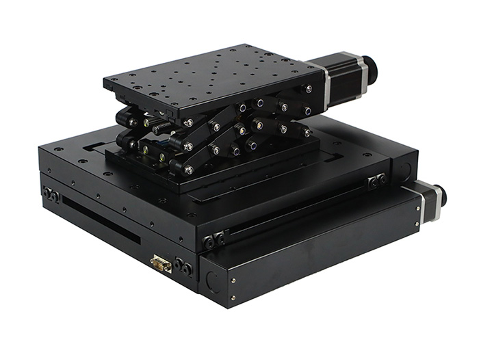 電動高精整體組合臺XYZ雙軸滑臺位移臺Z軸升降臺 PT-XY100+PT-GD402 電動高精整體組合臺XYZ雙軸滑臺位移臺Z軸升降臺 PT-XY100+PT-GD402