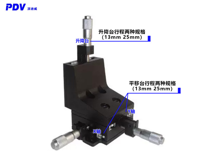 PT-XZ13 高精度型手動整體平移臺XYZ