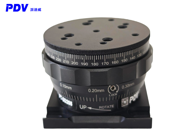 360°手動(dòng)旋轉(zhuǎn)升降臺(tái) 26mm垂直調(diào)整光學(xué)實(shí)驗(yàn)位移臺(tái) PT-SD208 360°手動(dòng)旋轉(zhuǎn)升降臺(tái) 26mm垂直調(diào)整光學(xué)實(shí)驗(yàn)位移臺(tái) PT-SD208