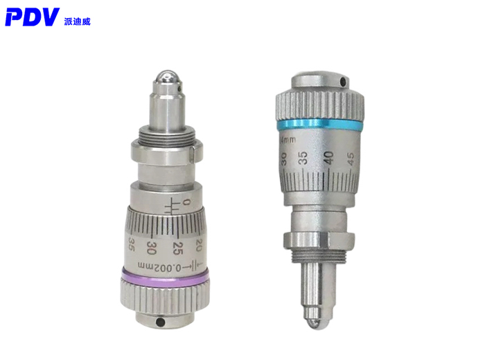 超高精度精密測(cè)微分頭行程6.5mm分辨率2μm調(diào)節(jié)器分厘卡促動(dòng)器
